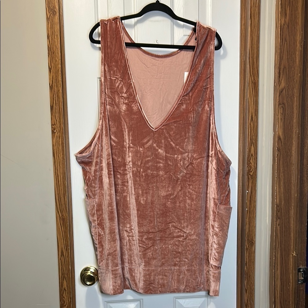 Agnes & Dora Rose Gold Oversized Sleeveless Mini Dress XXXL NWT
